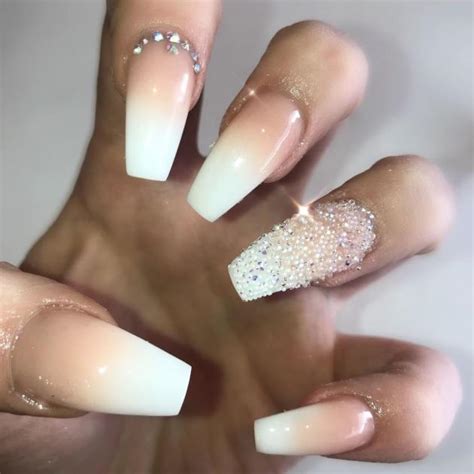 30 Pretty Nail Designs With Diamonds To Be Trendy In 2022