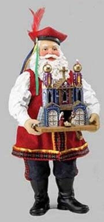 Polish Santa With Castle Nativity Santa Carving Santa Decorations