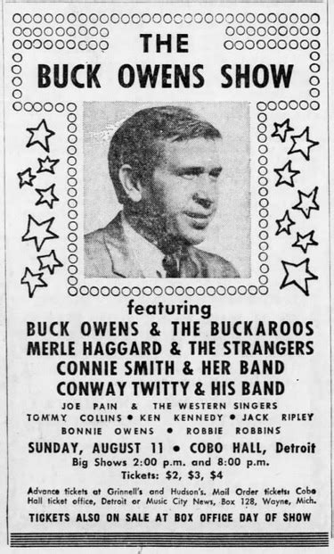The Buck Owens Show The Concert Database