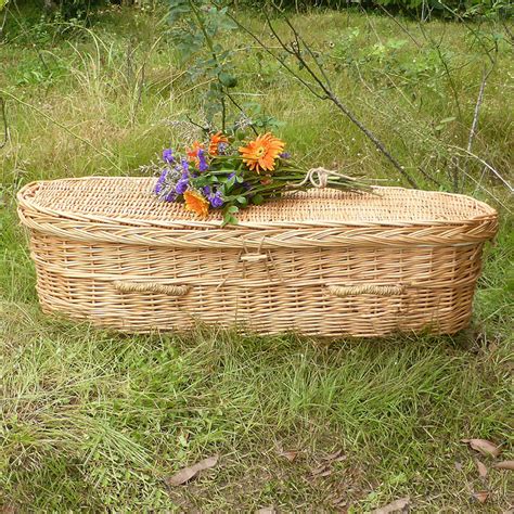 Biodegradable Child Casket For Burial Or Cremation In Woven Willow