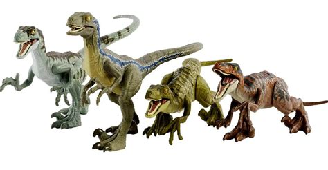 Mattel Jurassic World Camp Cretaceous Raptor Squad Action Figure Set 4