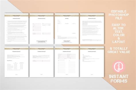 Makeup Artist and Hair Stylist Forms | Makeup artist business, Makeup artist, Hair and makeup artist