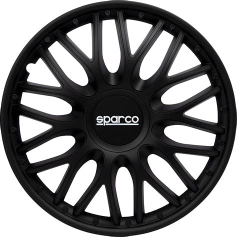 Sparco Spc1496bk Set Wheel Covers Roma 14 Inch Black Bigamart