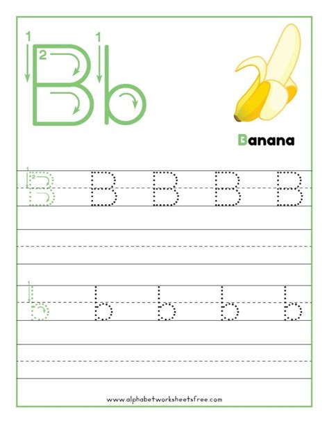 Tracing Letter B Worksheets