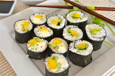 Veg Sushi Rolls Sushi Recipes Homemade Homemade Sushi