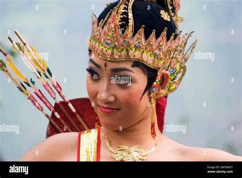 Portrait Of A Female Traditional Javanese Dancer In Traditional