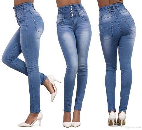 Best Autumn Sexy Skinny Jeans Women High Waisted Stretch Slim Fit Denim Pants Denim Straight