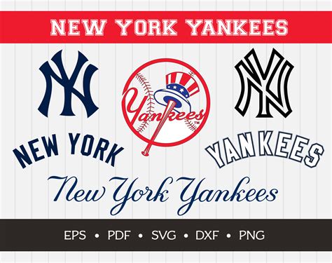 New York Yankees Cut Files Svg Files Baseball Clipart