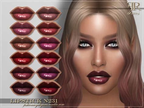Lipstick N231 By Fashionroyaltysims From Tsr Sims 4 Downloads