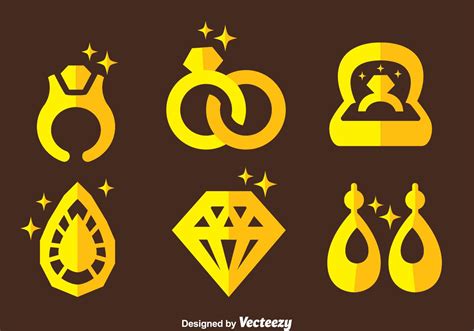 Jewelry Icons Vector | Vector art design, Vector art, Free vector art
