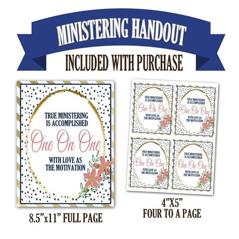 Lds Ministering Handout Relief Society Handout Ministering Etsy
