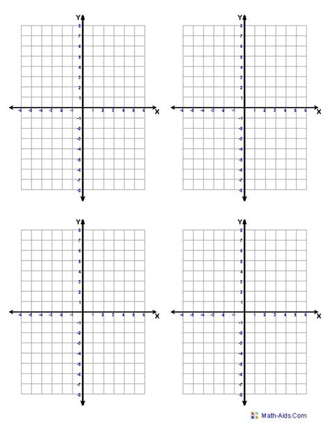 Four Quadrants 4 Per Page And Worksheets On All Topics Coordinate