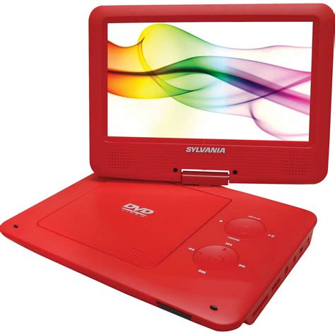 Sylvania 9 Portable Dvd Player With Swivel Screen Red Walmart Canada