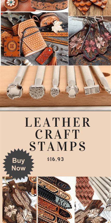 Leather Craft Stamps 2pc 6pc Set In 2021 Stamp Crafts Leather