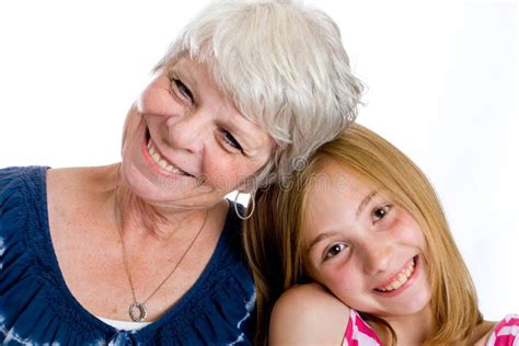 Grandma And Granddaughter Stock Image Image Of Kind