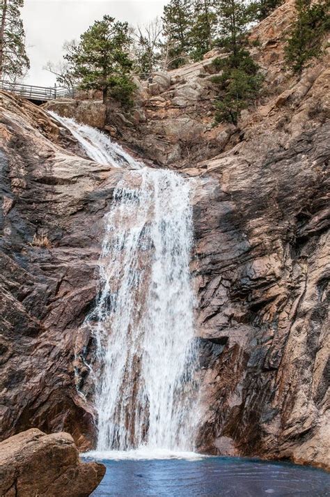 Seven Falls Waterfall In Colorado Springs Stock Image Image Of