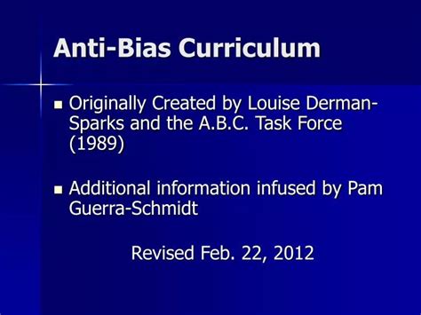 Ppt Anti Bias Curriculum Powerpoint Presentation Free Download Id 2952198