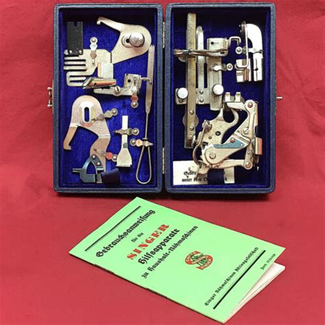 Singer Featherweight 221 222 Attachments Luxury Set Box German