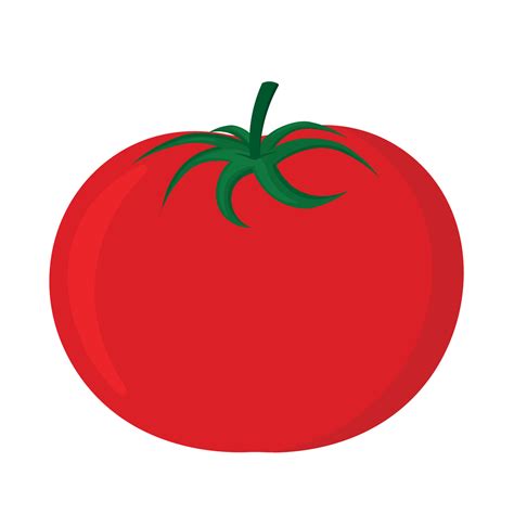 Animated Tomato Icon Clipart In Cartoon Vegetable Vector Illustration