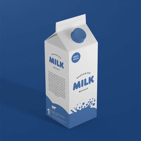 Free Milk Packaging Mockup Psd Download Fimga Resource