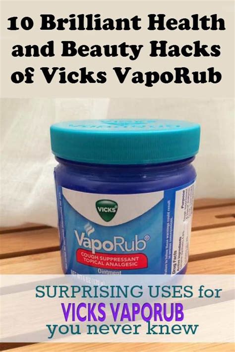 10 Brilliant Health And Beauty Hacks Of Vicks Vaporub Uses For Vicks