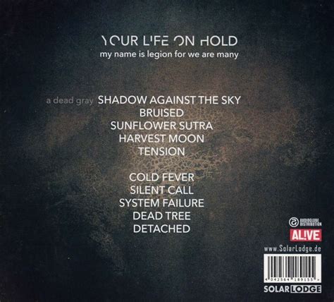 Your Life On Hold My Name Is Legion For We Are Many Cd Jpc