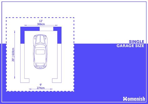 What Are The Standard Garage Dimensions With 8 Diagrams Homenish