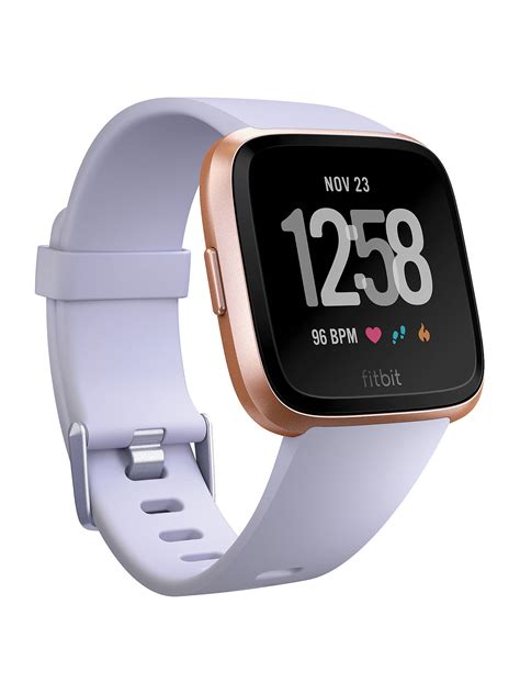 Fitbit Versa Smart Fitness Watch Periwinklerose Gold At John Lewis And Partners