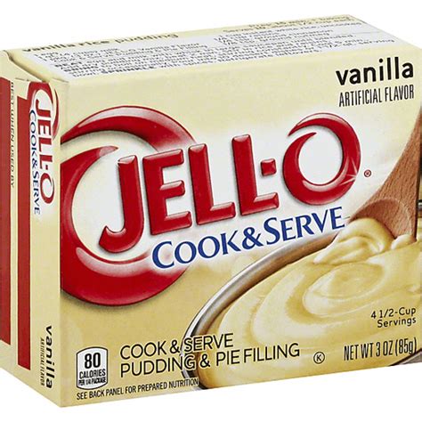Jell O Cook And Serve Pudding And Pie Filling Vanilla Jello And Pudding