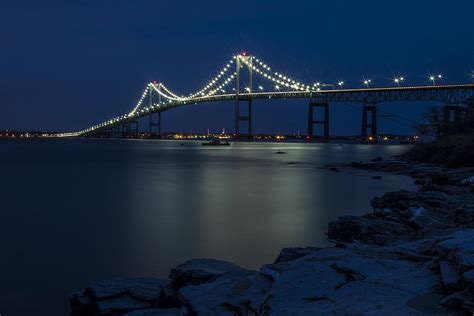 Newport Bridge Photograph By Dave Cleaveland Fine Art America