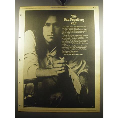 1974 Dan Fogelberg Souvenirs Album Ad The Dan Fogelberg Cult On Ebid