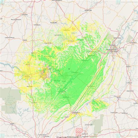 Repeater Coverage Maps Jackson County Amateur Radio