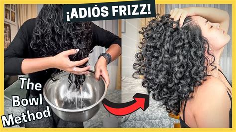 Cómo QUITAR el FRIZZ del Cabello ONDULADO RIZADO y Mantenerlo HIDRATADO THE BOWL METHOD