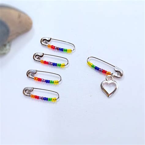 Rainbow Hair Pins Lgbt Pride Jewelry Gay Pride Hair Jewelry Etsy