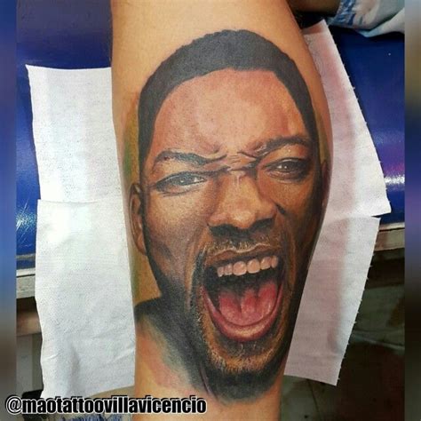 Will Smith Realismo Color Tattoo Color Tattoo Will Smith Portrait