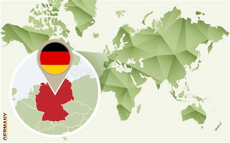 Duitsland Gedetailleerde Fysieke Kaart Van Duitsland Gekleurd Naar