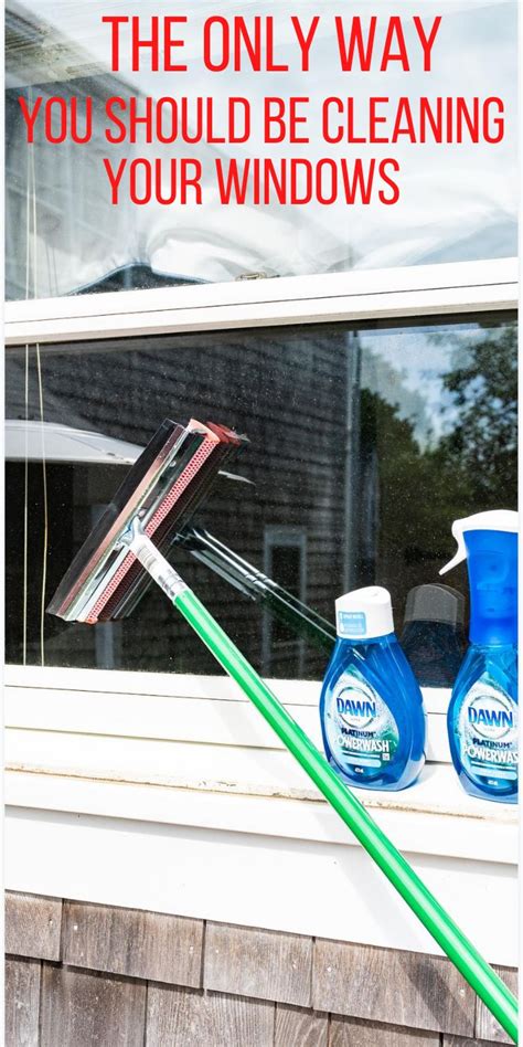 The Easiest Way To Clean Your Exterior Window Easy Cleaning Hacks Window Cleaning Solutions