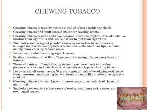 Harmful Health Effects Of Tobacco Consumption