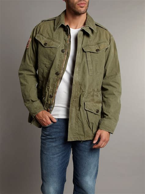 Polo Ralph Lauren Military Combat Jacket In Natural For Men Lyst