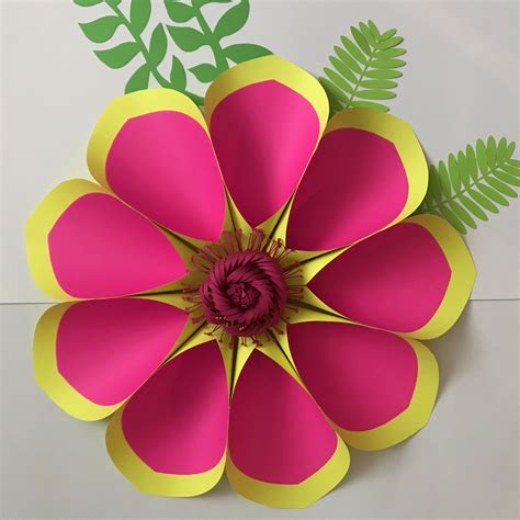 Pin On Diy Giant Paper Flower Templates Etsy Listing