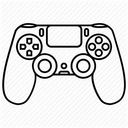 Controller Ps4 Playstation Icon Console Games Drawing