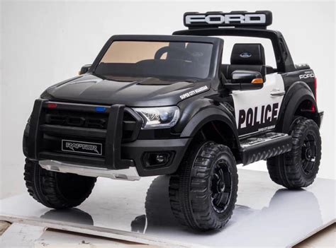 Licensed Ford Raptor Police Car Rechargeable Ride On Car Suv 2 Seater