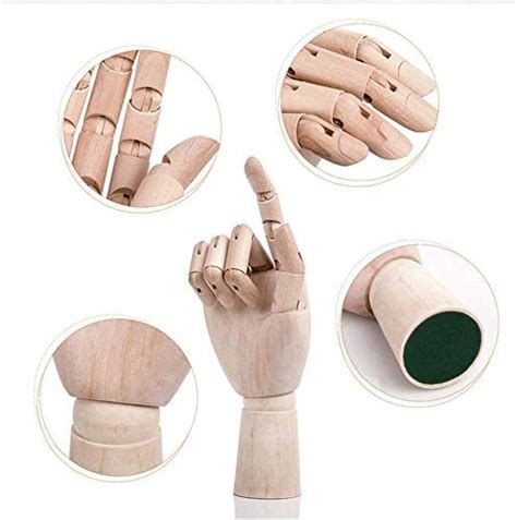 Wooden Hand Model Yefun Rightleft Hand Body Artist Model Jointed