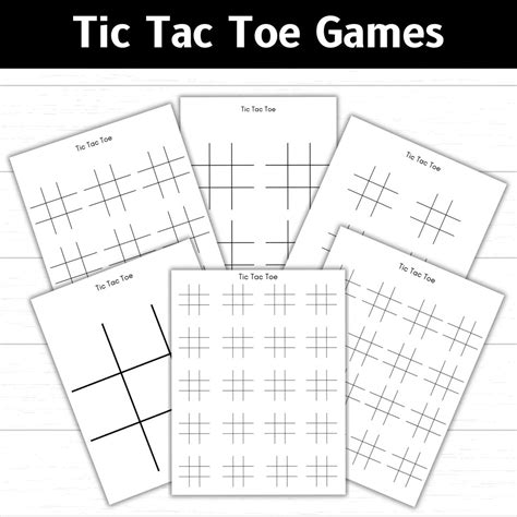Tic Tac Toe Game Printable Tic Tac Toe Tic Tac Toe Cards Etsy