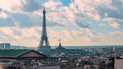 4k Timelapse Sequence Of Paris France Rooftops In Paris With The