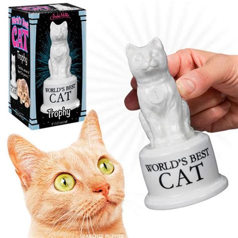 For Good Kitties The Worlds Best Cat Trophy Incredible Things