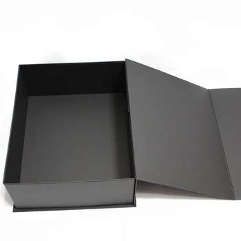 Custom Luxury Black Cardboard Boxes Design Your Logo Packaging Magnetic