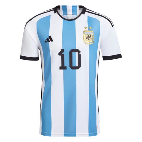 Replica Adidas Messi 10 Argentina Home Soccer Jersey 2022