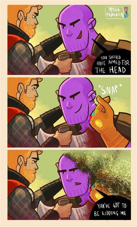 How Did Thanos Survived His Own Snap Funny Marvel Memes Dc Memes