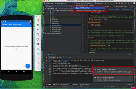Resolve How To Open Ios Simulator In Android Studio For Flutter Application